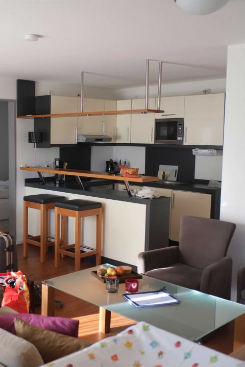 Blick auf die Küche Ferienhaus Jümmers