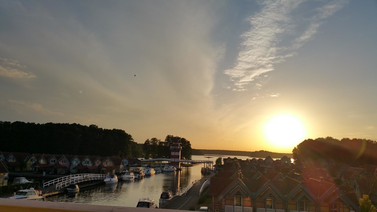Sonnenuntergang Precise Resort Hafendorf Rheinsberg
