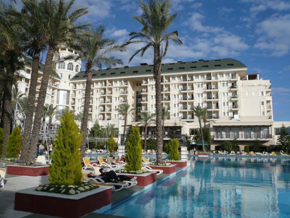 Blick über den Pool Hotel Delphin Diva