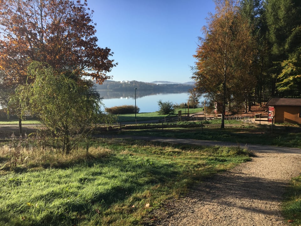 The lake early morning Center Parcs Park Bostalsee