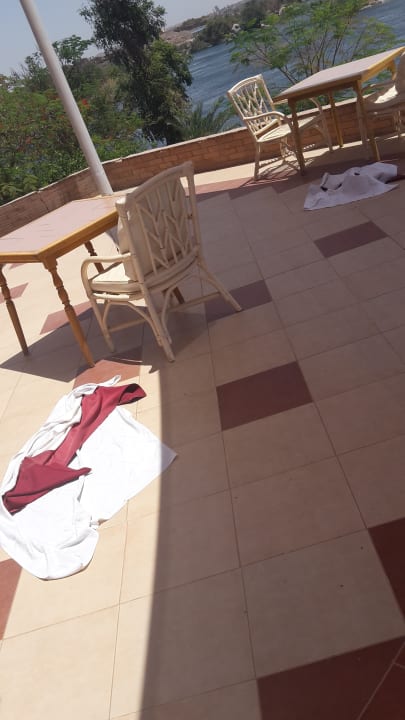 Italienischen Restaurant im Aussensitzbereich Pyramisa Island Hotel Aswan