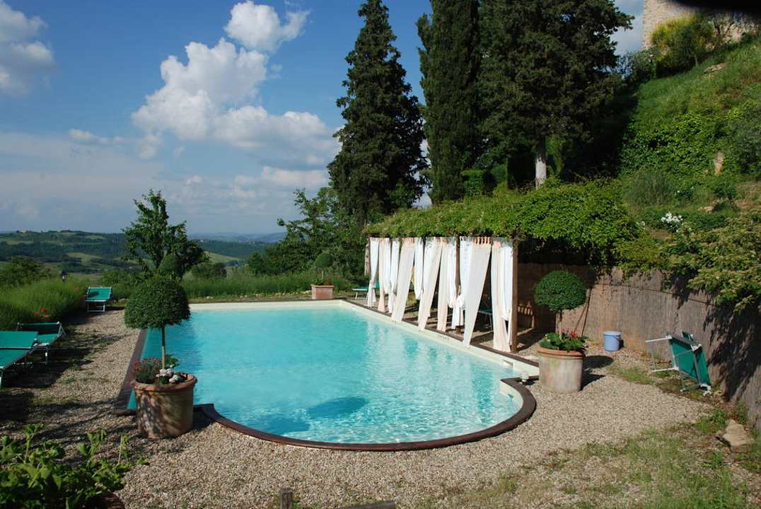 Pool in Parkanlage Agriturismo di Charme Fortezza de' Cortesi