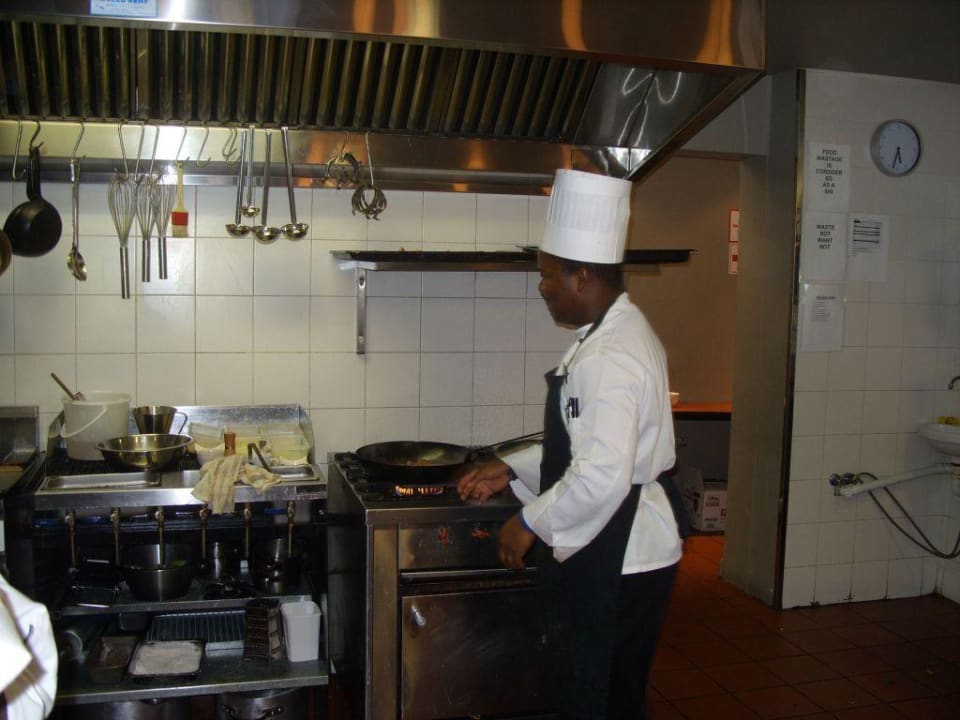 Der Koch in seiner Küche Hotel Adderley