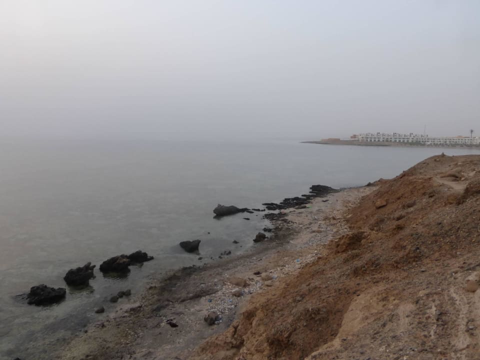 9.9.15 schlechte Sicht nach dem Sandsturm Coral Sun Beach