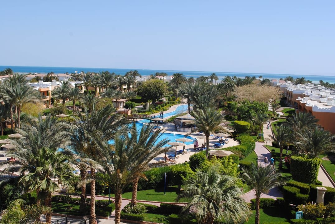 Von oben Poolanlage Golden Beach Resort