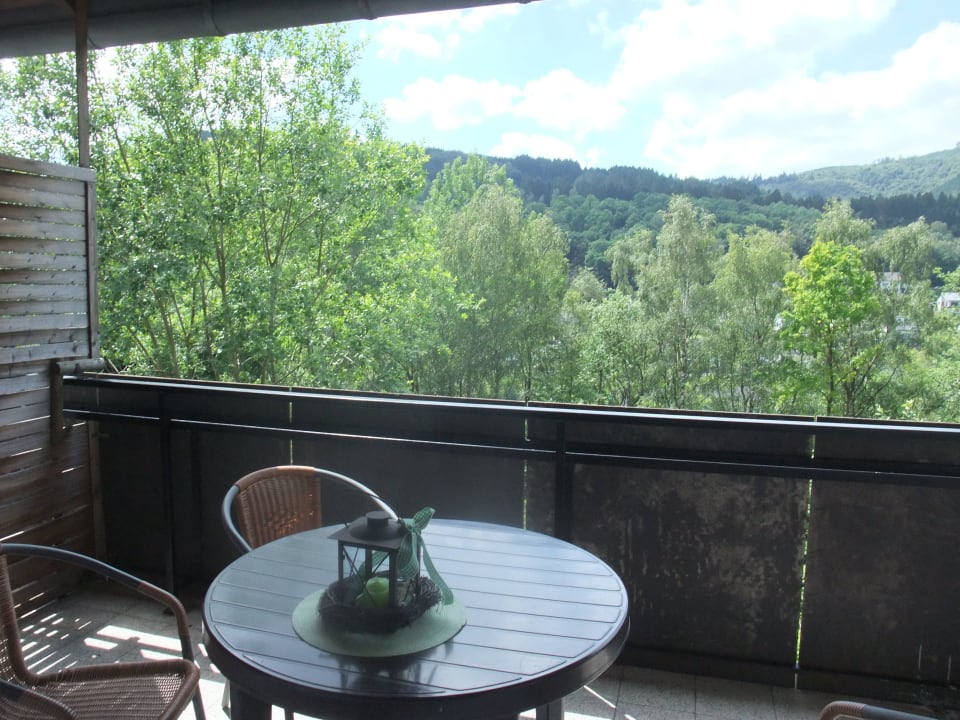 Balkonausblick Ferienwohnungen auf dem Dümpelhof