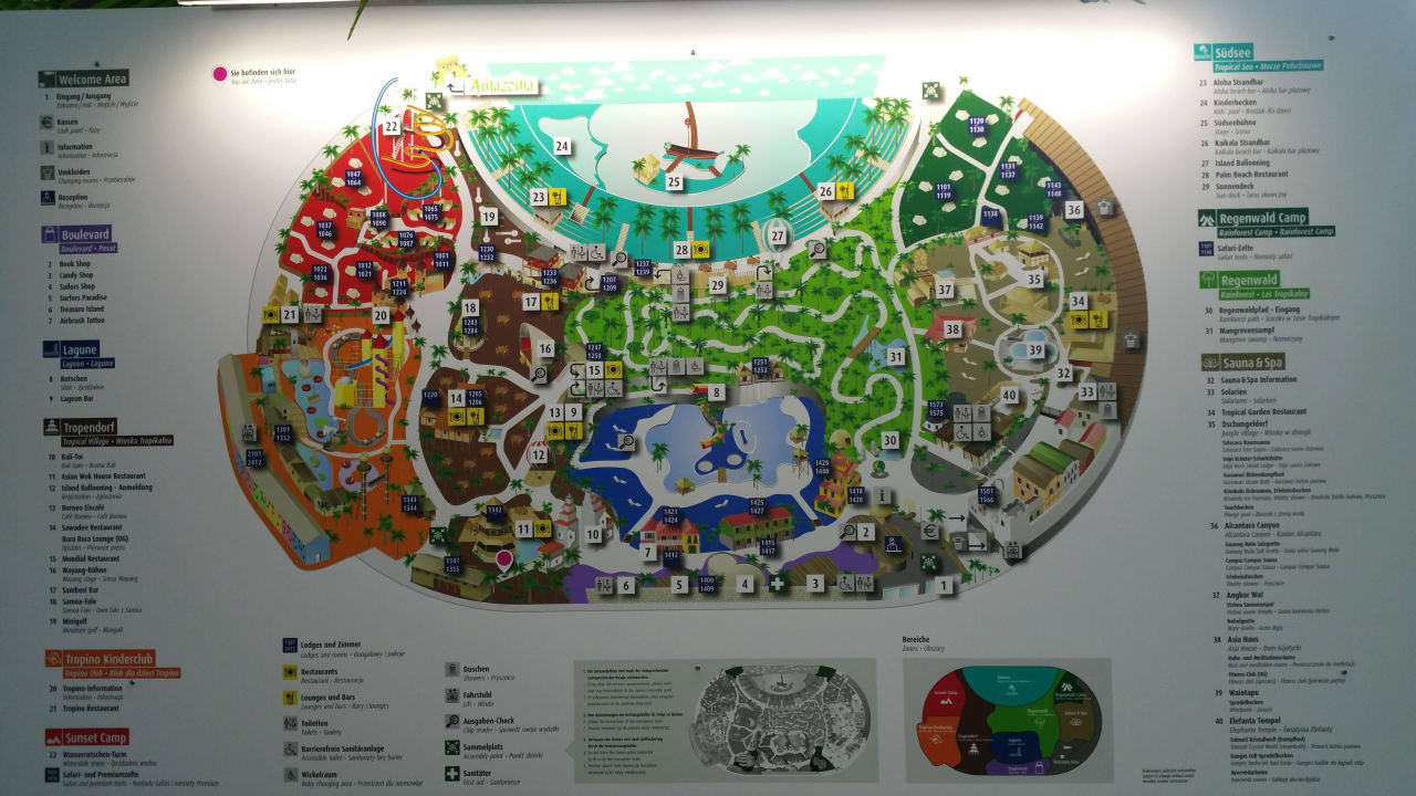 Lageplan Tropical Islands Resort