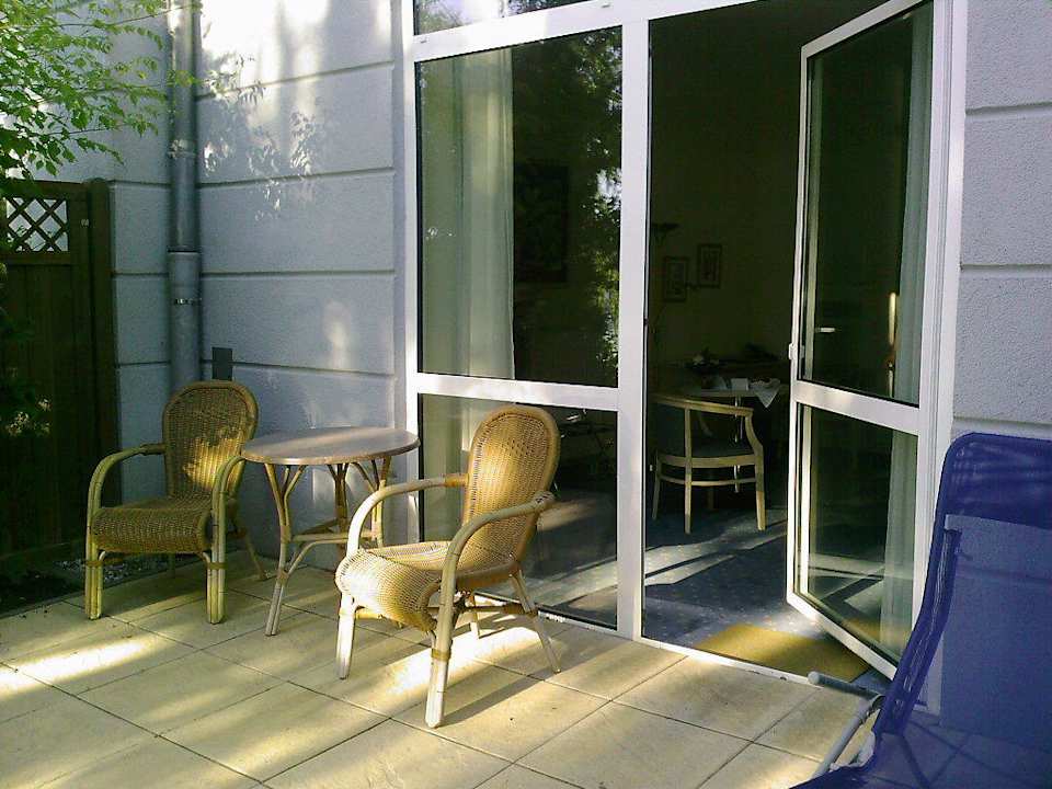 Terrasse zum relaxen Hotel Seegasthof im Volkshaus