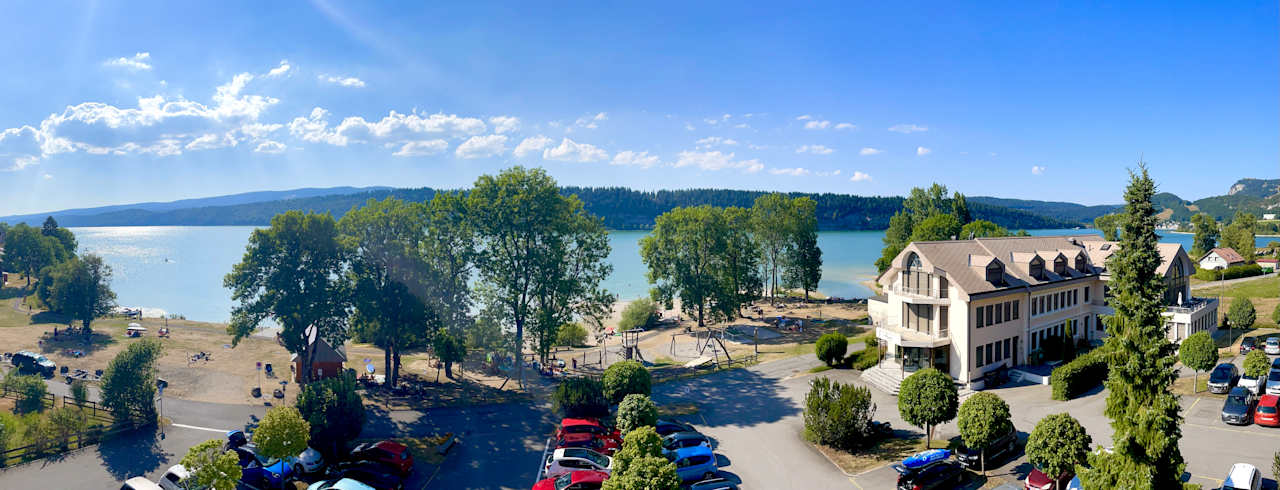 Ausblick INTER-HOTEL Hostellerie la Baie du Lac
