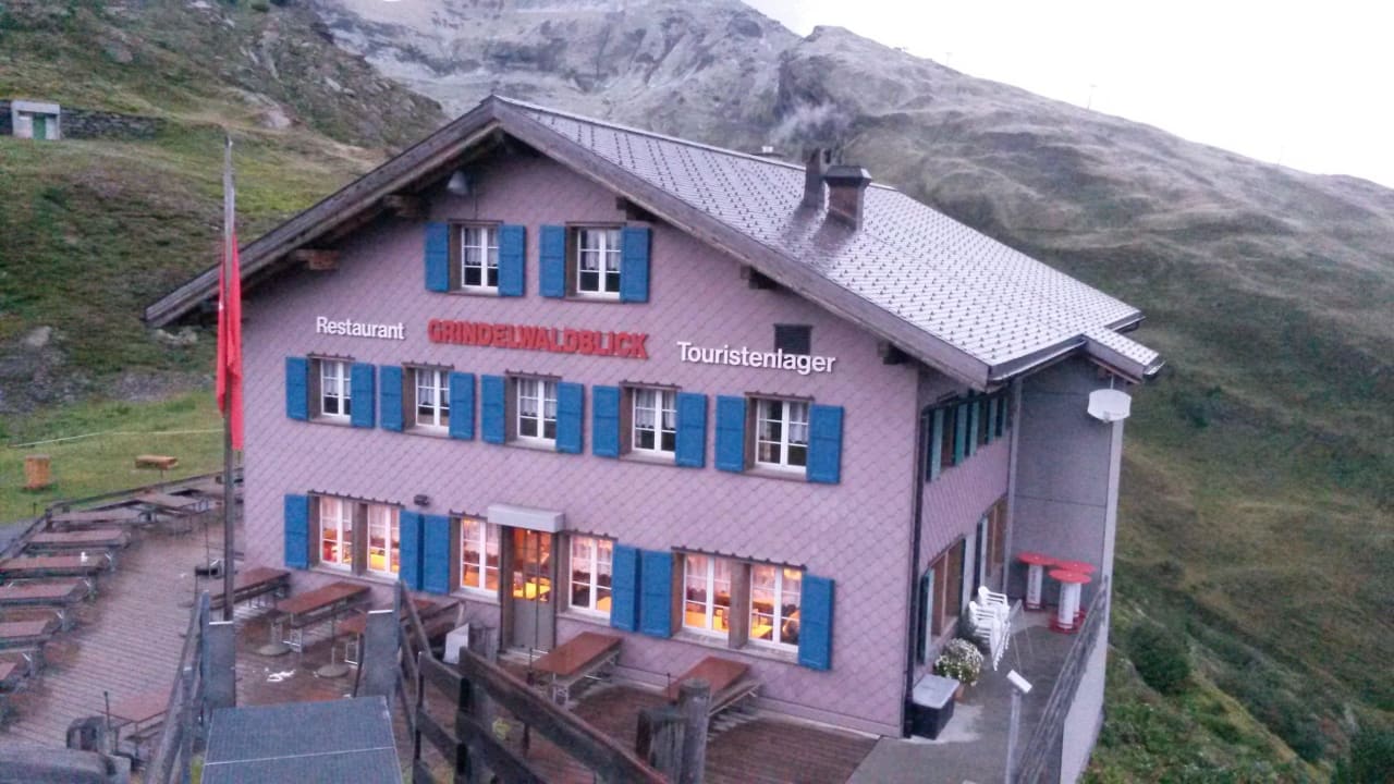 Hotel von der Aussichtswarte aus Berghaus Grindelwaldblick