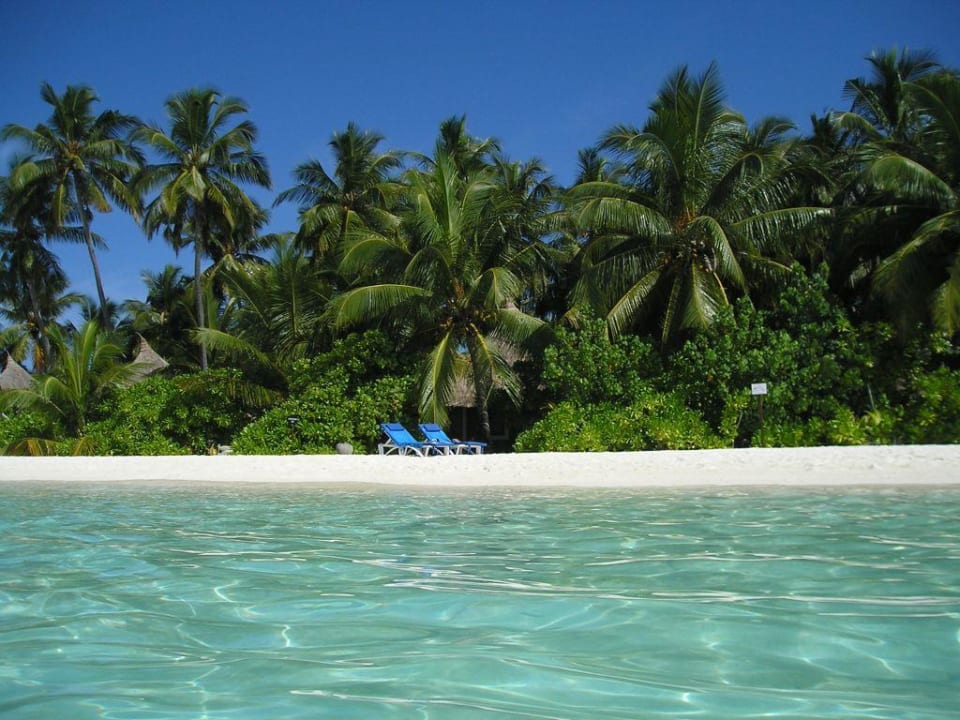 Unser Strandabschnitt Sun Siyam Vilu Reef