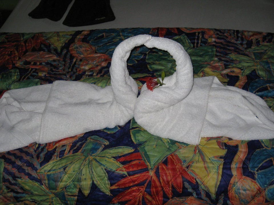 Aus Handtüchern gemacht Hotel Flamenco Villas / Beach Club