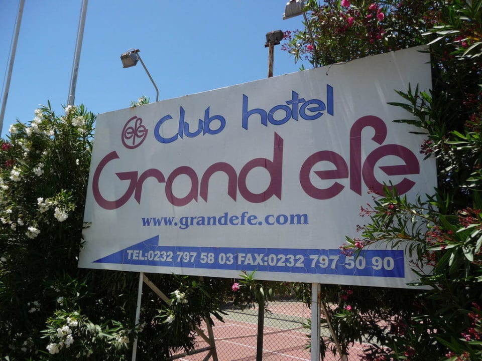 Hotelschild Hotel Grand Efe
