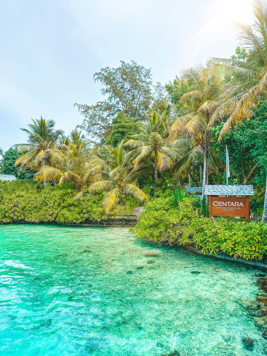 Ausblick Centara Ras Fushi Resort & Spa Maldives