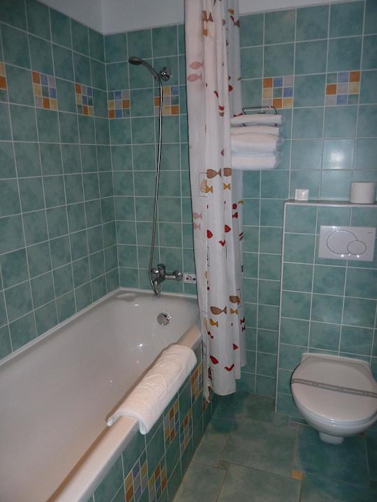 Bad mit Duschvorhang Hotel Galant Lednice