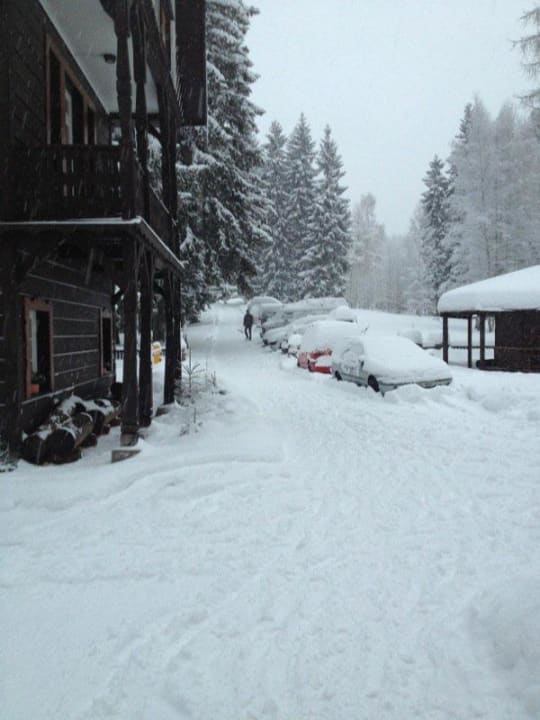 Vom Hoteleingang  Hotel Tři růže