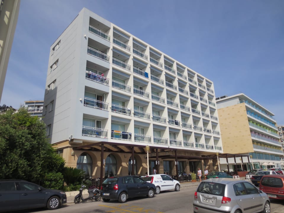 Hotel, Straßenseite Ibiscus Hotel Rhodos
