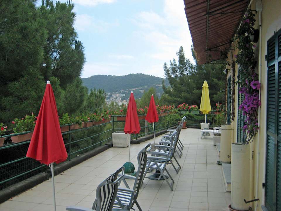 Gemeinschaftsterrasse vorm Zimmer Hotel Locanda Dei Fiori