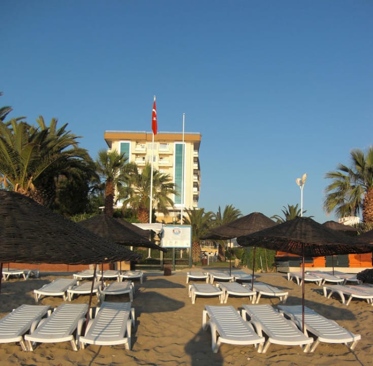 Hotel vom Strand aus Hotel Ephesia
