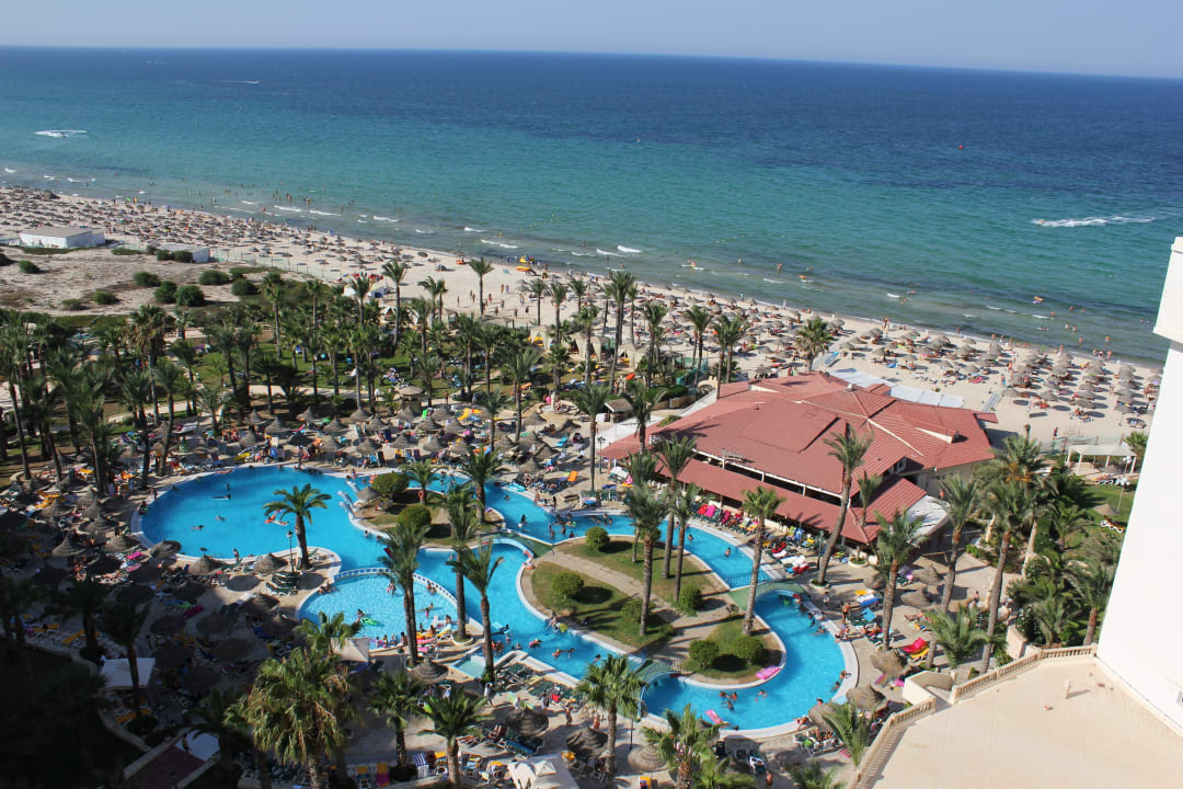 Ausblick von 10. Etage vom Dach Riadh Palms Resort & Spa