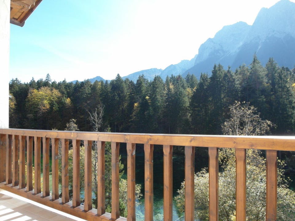 Ausblick vom Balkon Hotel Am Badersee