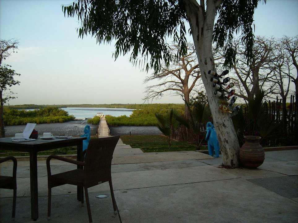 Blick von der Terrasse Hotel Les Palétuviers