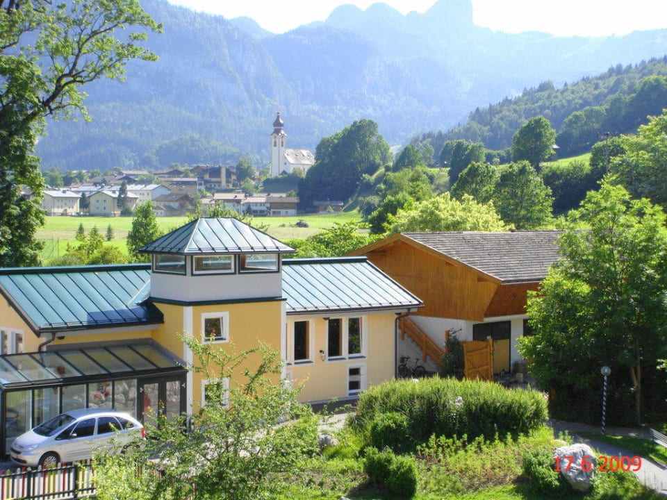 Ausblick vom Neubau POST Family Resort