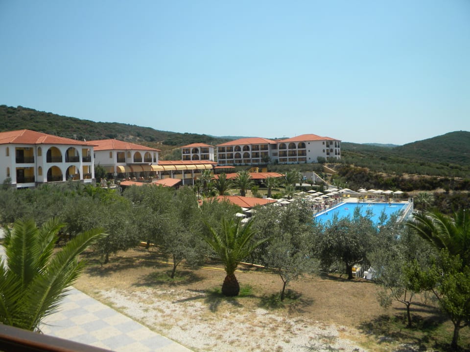 Blick vom Balkon Akrathos Beach Hotel