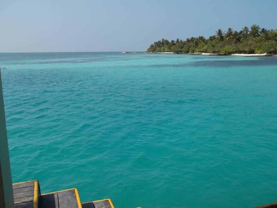 Ausblick vom Anlegessteg Adaaran Select Hudhuran Fushi - Premium All Inclusive