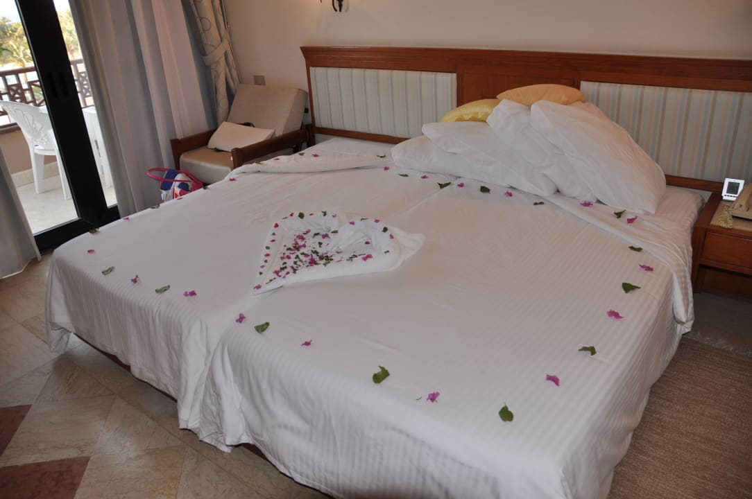So hat es ein paar mal im Zimmer ausgesehen Pharaoh Azur Resort