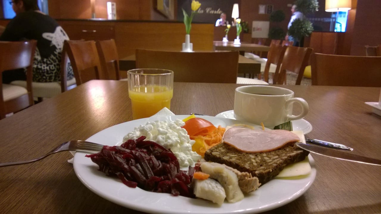  breakfast is really good, with various dishes to  Tallink City Hotel