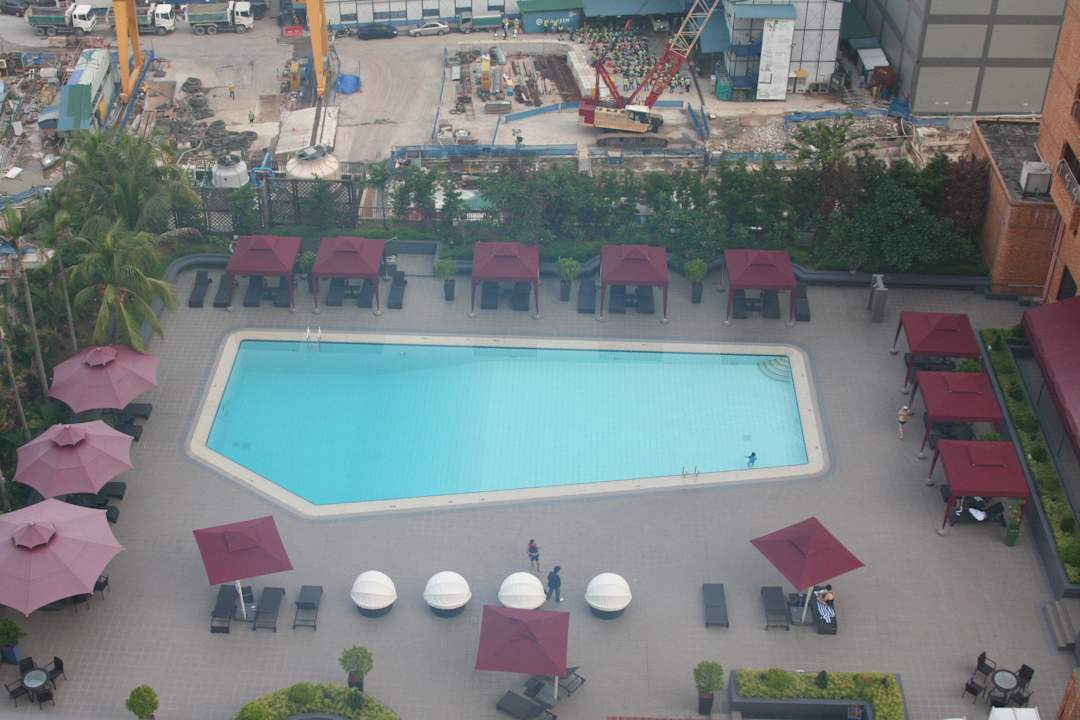 Blick aus der 16. Etage  Hotel Novotel Clarke Quay