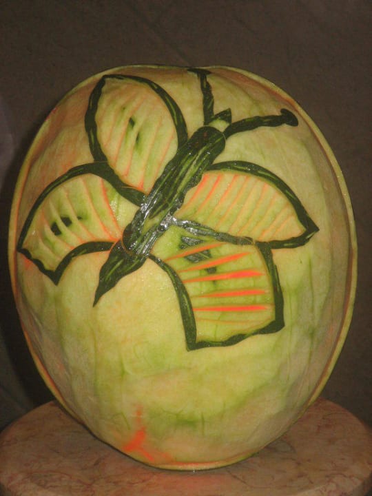 Verzierung am Abendbuffet Giftun Azur Resort