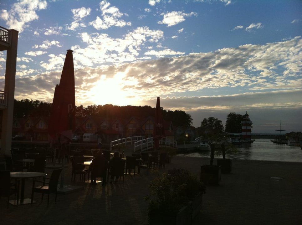 Sonnenuntergang  Precise Resort Hafendorf Rheinsberg