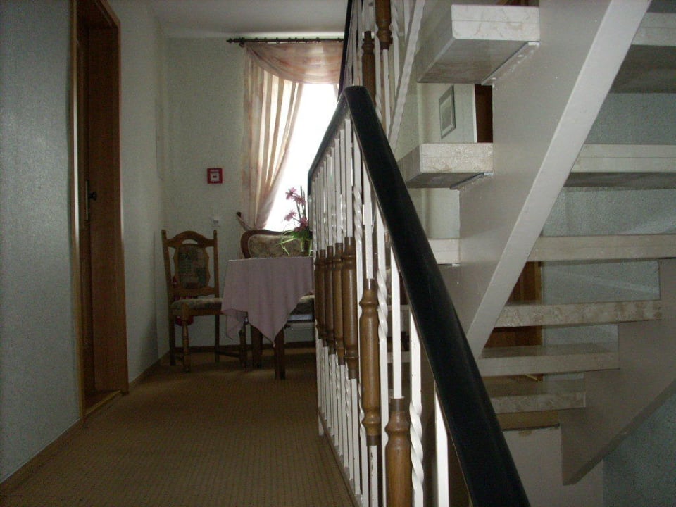 Vor meiner Zimmertür Hotel Kehrwieder am Kur-Cafe