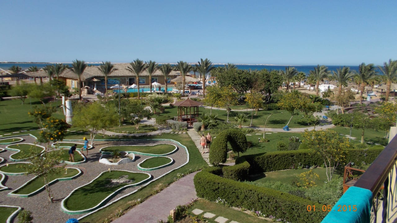 Ausblick vom Balkon 1204 Amwaj Beach Club Abu Soma Resort