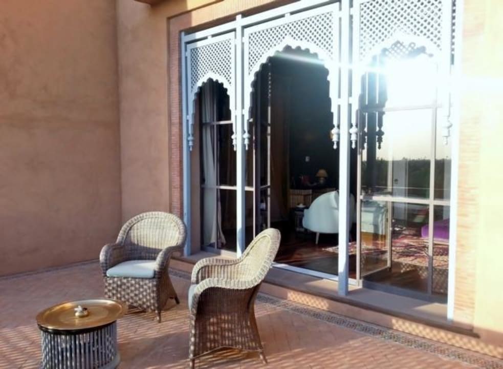 Zweite Terrasse der Suite / Schlafzimmer Sahara Palace Marrakech