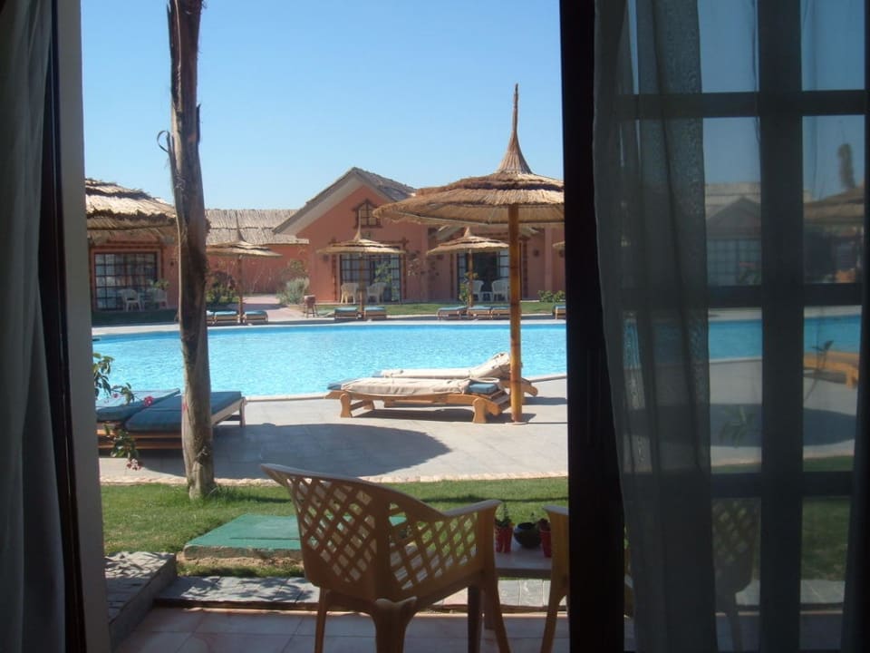 Ausblick aus unserem Zimmer Pickalbatros Jungle Aqua Park Resort - Neverland Hurghada