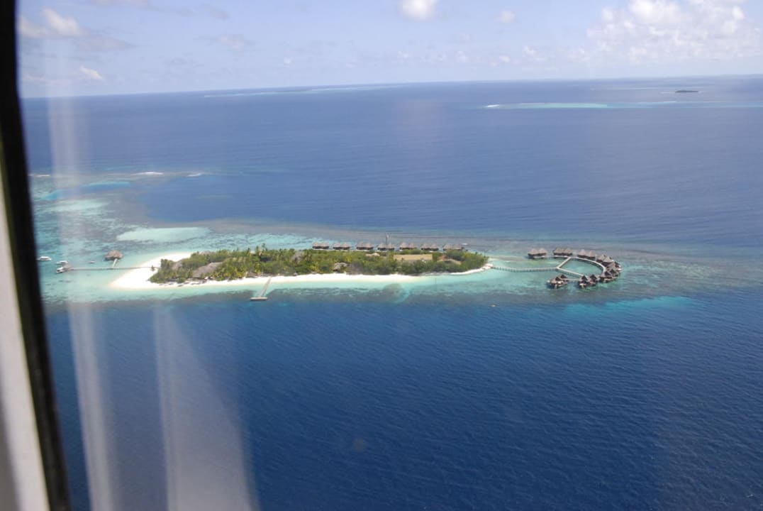 Mirihi vom Wasserflugzeug aus Mirihi Island Resort