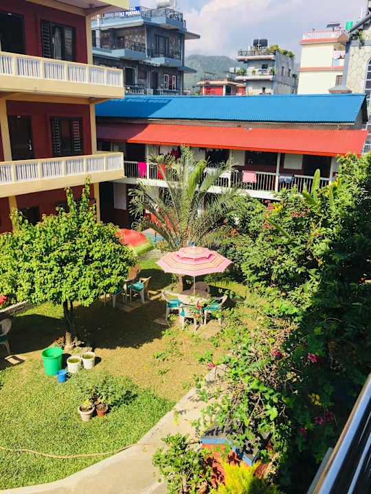 Gartenanlage New Annapurna Guest House