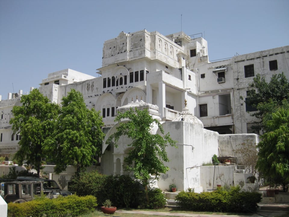 Gebäudeteil, in dem sich das Restaurant befindet Hotel Nimaj Palace