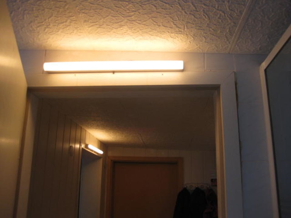 Beleuchtung in Küche und Eingang Ferienwohnung Swodenk