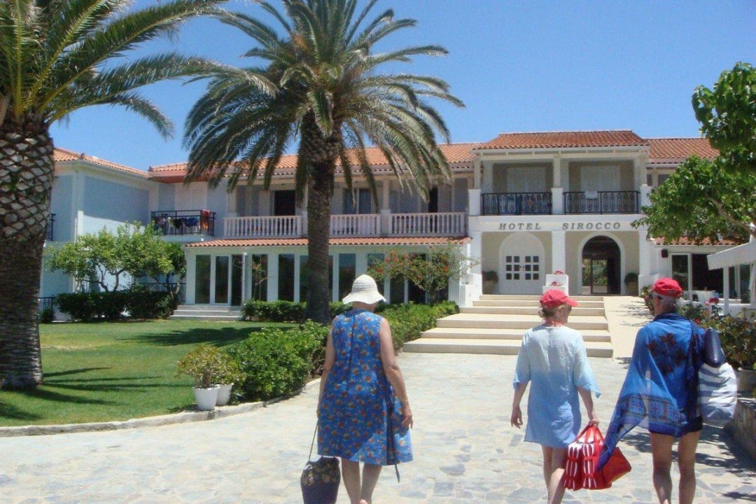 Wejście do hotelu Hotel Sirocco