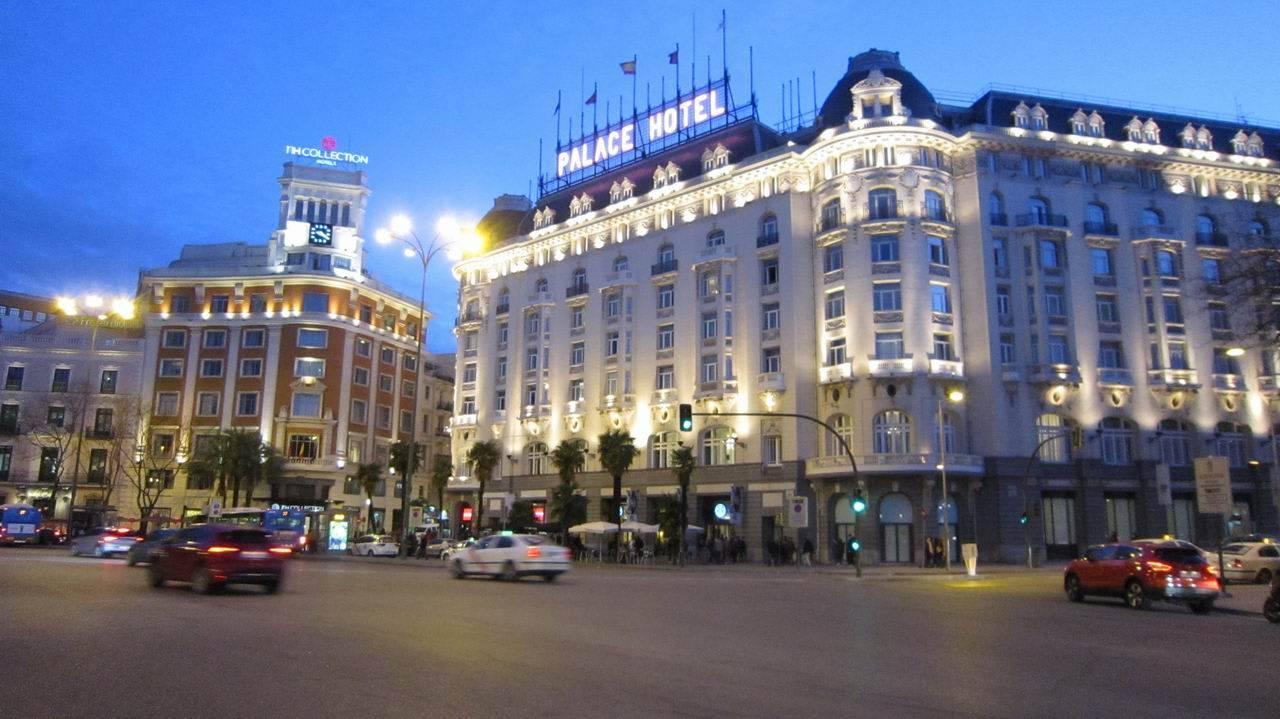 Evening view The Westin Palace, Madrid
