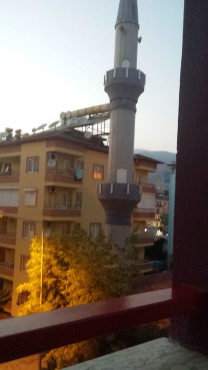 Lautsprecher Moschee der morgens um halb 6 los geh Hotel Aslan City Kleopatra