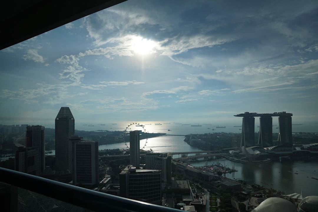 Ausblick vom Hotelzimmer Swissotel The Stamford Singapore