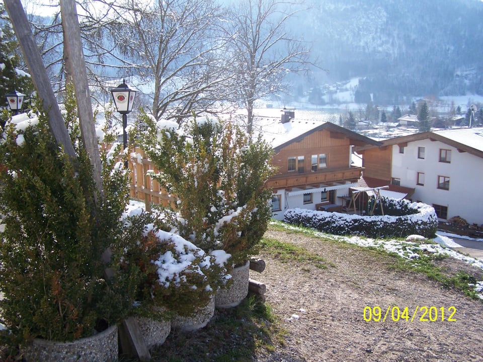 Blick vom Hotel auf den Thiersee Bio Landhaus Seethaler