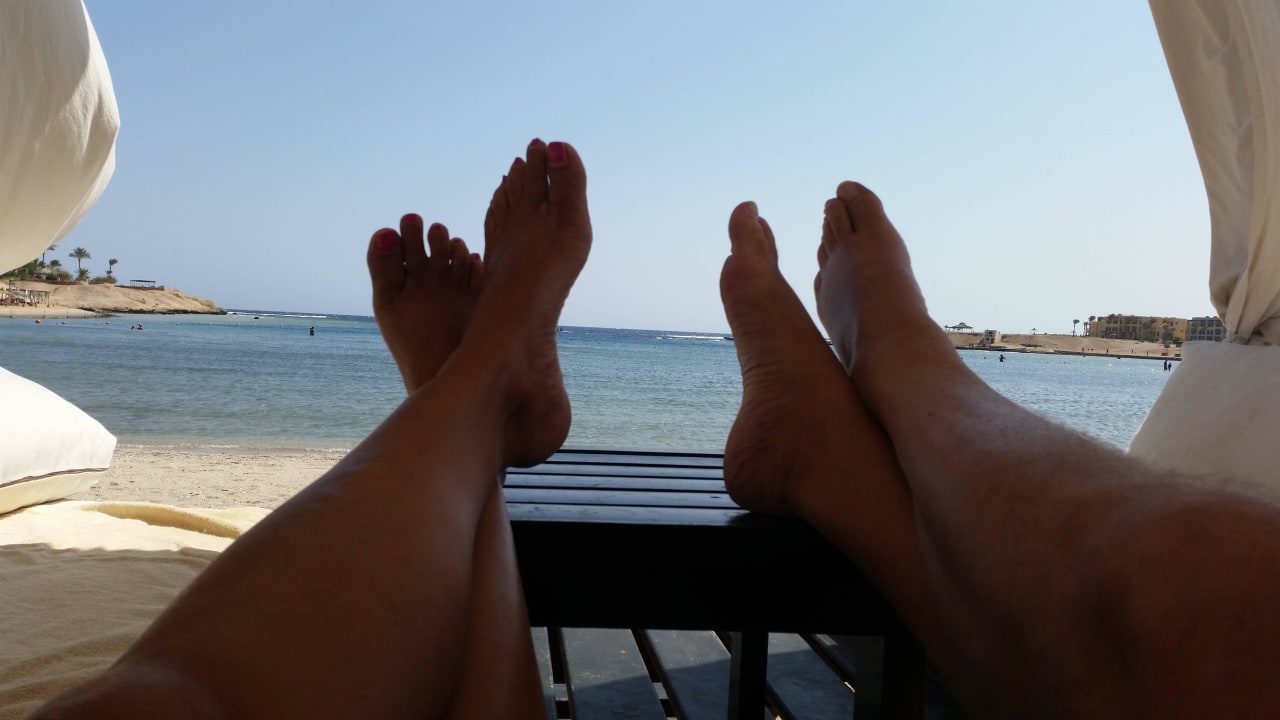 Beach lodge hired for the day Steigenberger Coraya Beach - Adults only