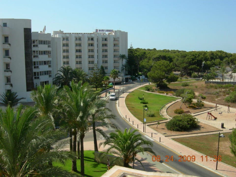 Ausblick vom Balkon nach vorne Hipotels Hipocampo Playa