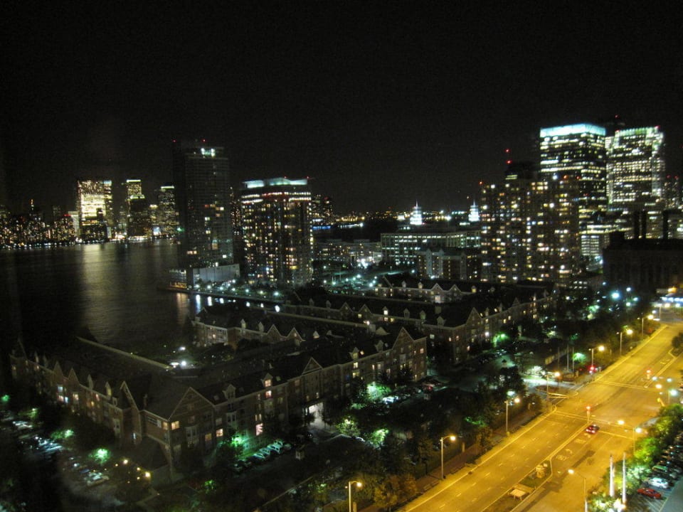 Ausblick aus unserem Zimmer auf Manhattan Hotel The Westin Jersey City Newport